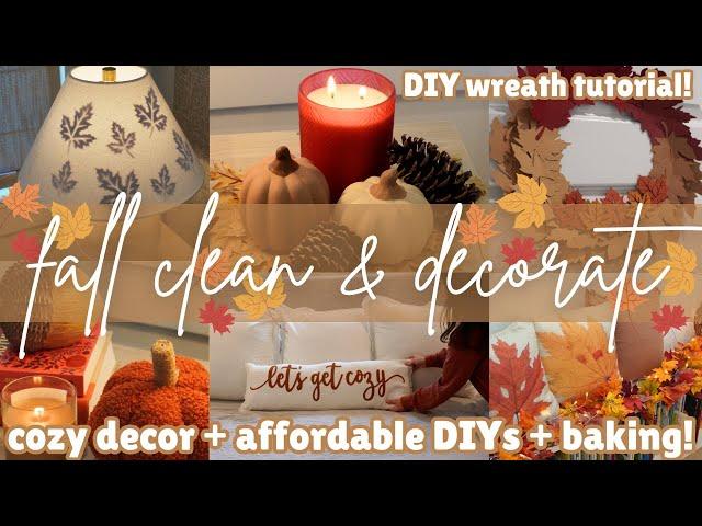 Cozy Fall Clean and Decorate! Fall Home Decor DIY Ideas 2024! Cozy Fall Decorate With Me!