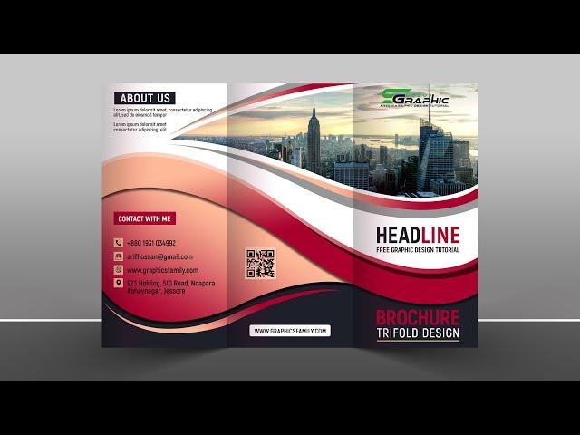 How to design a trifold brochure in adobe photoshop