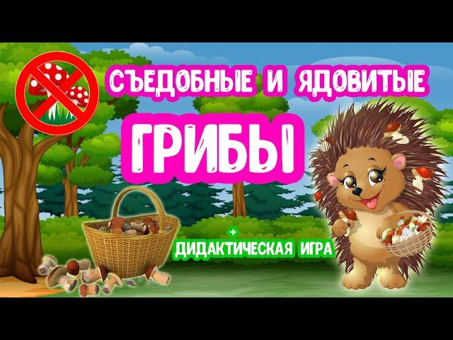 Съедобные и Ядовитые ГРИБЫ для детей Дидактическая игра