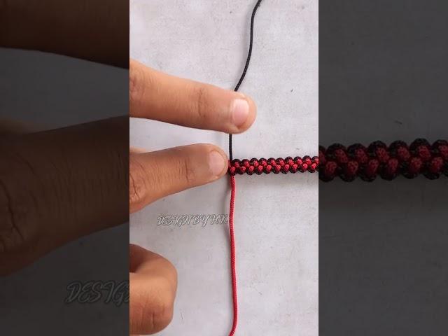 Diy Macrame Bracelet #design by hk #shorts