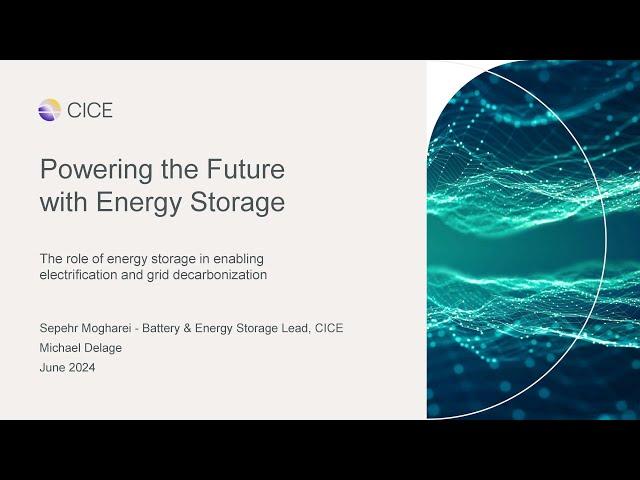 Powering the Future with Energy Storage Webinar