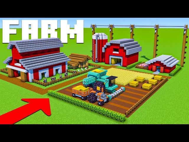 Minecraft Tutorial: How To Make A Farm | City Tutorial