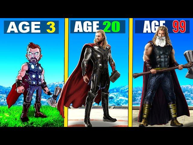 Surviving 99 YEARS As THOR in GTA 5 (GTA 5 MODS)