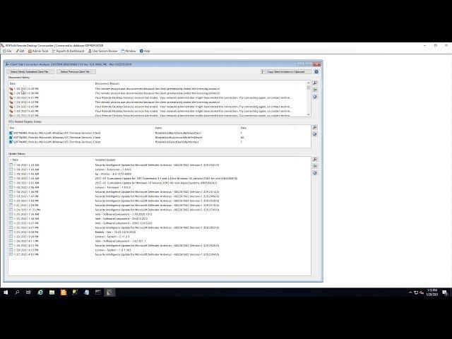 Troubleshooting RDP Disconnects