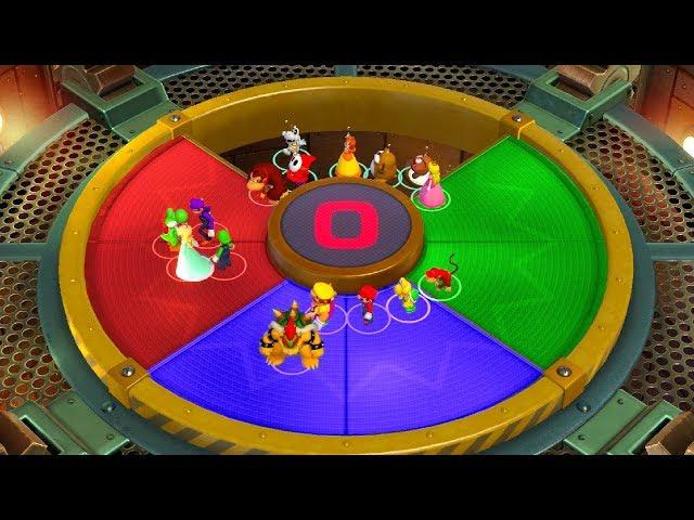 Super Mario Party Minigames - Mario vs Bowser vs Peach vs Daisy