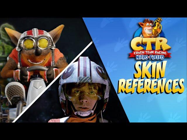 Crash Team Racing Nitro-Fueled: ALL Skin References and Easter Eggs