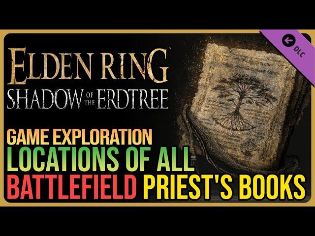 All Battlefield Priest's Cookbooks Elden Ring DLC