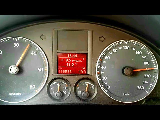 VW Eos 2.0 TDI BMM 140KM 2007 acceleration 0-200km/h