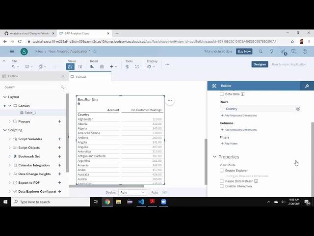 SAP Analytics cloud(SAC) Application Designer scripting basics Part 1