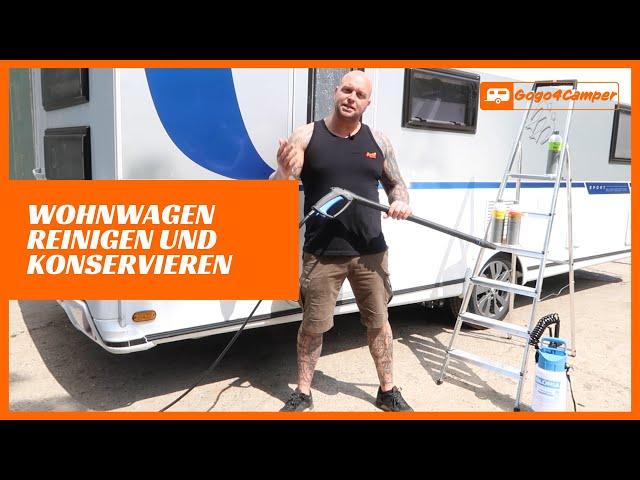 Wohnwagen / Wohnmobil außen reinigen und versiegeln - Nie wieder Waschbürste | [DIY-Tipp]