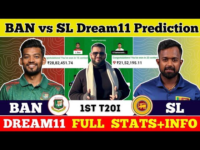 BAN vs SL Dream11 Prediction|BAN vs SL Dream11|BAN vs SL Dream11 Team|