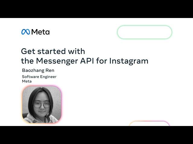 Get started with the Messenger API for Instagram