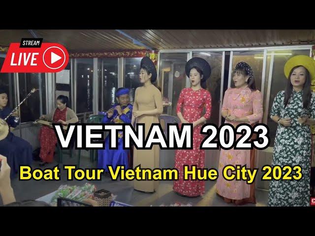 Hue City 2023 | Vietnamese Traditional Music Singing  boat tour Vietnam - Travel Vietnam 2023