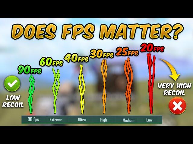 90 fps vs 20 fps - Ultimate FPS Comparison (PUBG MOBILE) Does FPS Matter?