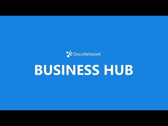 DecoNetwork Business Hub demonstration