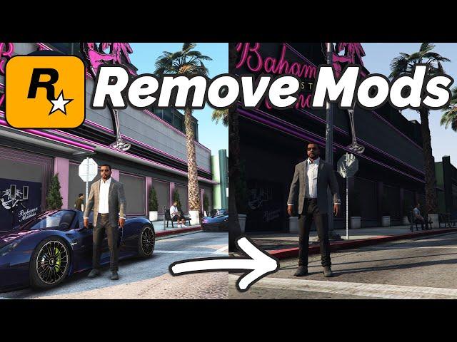 2 Easy ways to remove mods in GTA V (Rockstar Games Launcher)