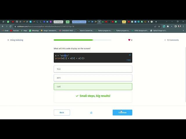 55 Using Indexing | Introduction to Python | Sololearn