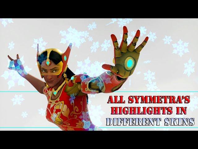 Overwatch || Symmetra Highlights || different skins on white background