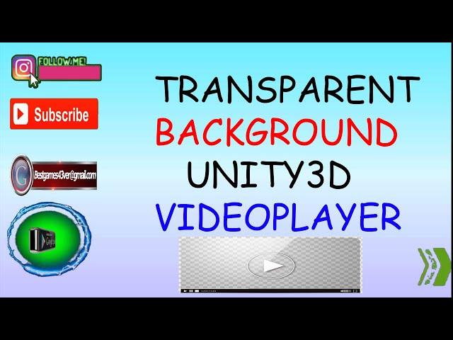 Unity3D VideoPlayer with TRANSPARENT background. Please Watch Carefully.There is no Source out there