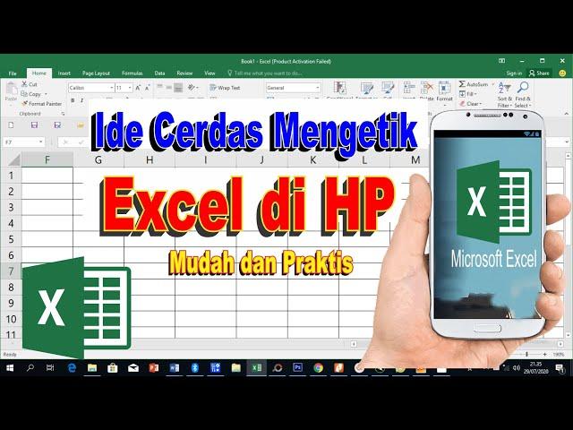 Cara Mengetik excel di HP (Mudah dan praktis) #komputermendoan @BudiKomputer