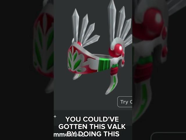 THIS IS HOW YOU COULDVE GOTTEN THIS VALK FOR FREE! #free #freerobloxitems #valkyrie