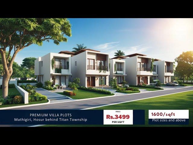 Premium Villa Plots for Sale in Gated Community Near Hosur