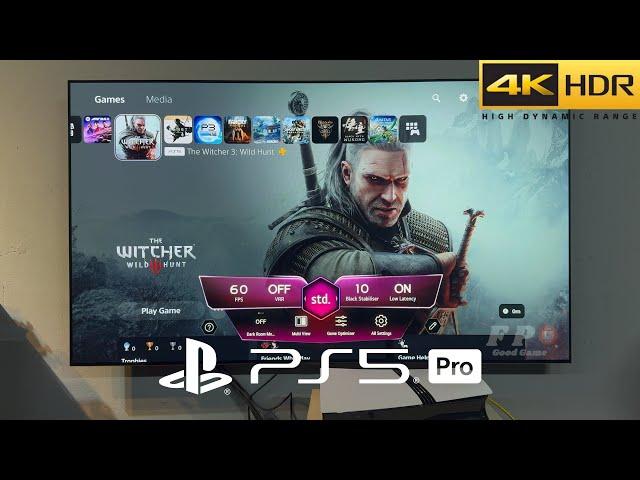 The Witcher 3 Wild Hunt PS5 Pro Gameplay With LG Oled TV 4K (Ray Tracing 60FPS)