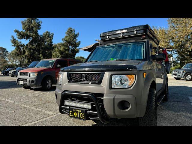 Honda Element Meet + BougeRv Rocky 40 Car Fridge Review