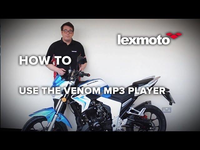 Lexmoto: How to use the MP3 Player on a Venom 125