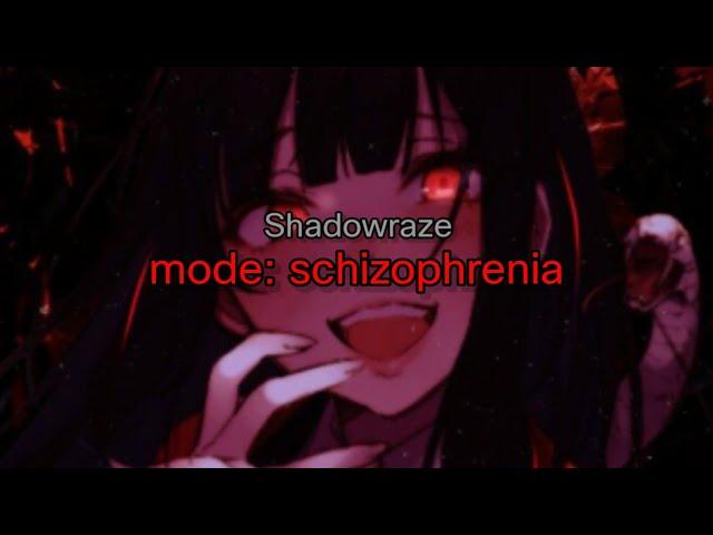 Shadowraze - mode: schizophrenia (текст песни)