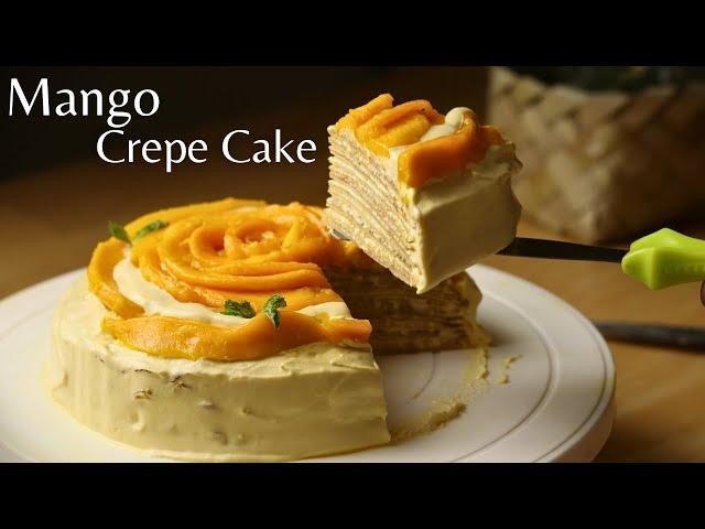 Mango Crepe Cake | Eggless Cake Recipe | Food Breaker