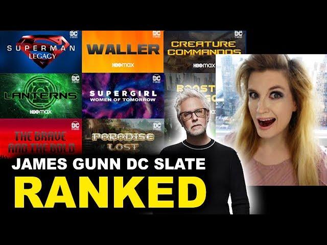 James Gunn DC Slate RANKED - Superman Legacy, Lanterns HBO Max, Batman The Brave & The Bold