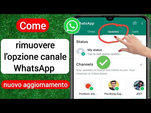 Come rimuovere l'opzione canale WhatsApp | Elimina gli aggiornamenti del canale WhatsApp