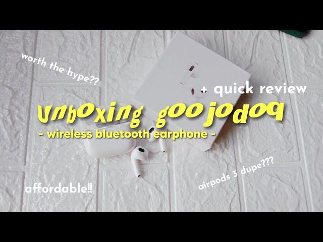 unboxing  goodojoq wireless bluetooth earphone | airpods 3 dupe??