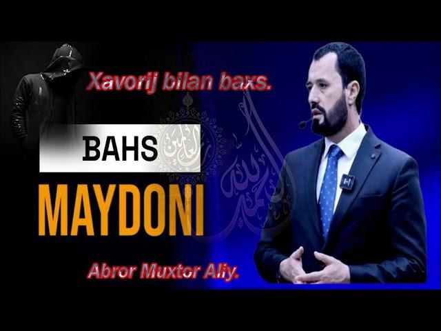 "Xavorij bola bilan baxs" Abror Muxtor Aliy.