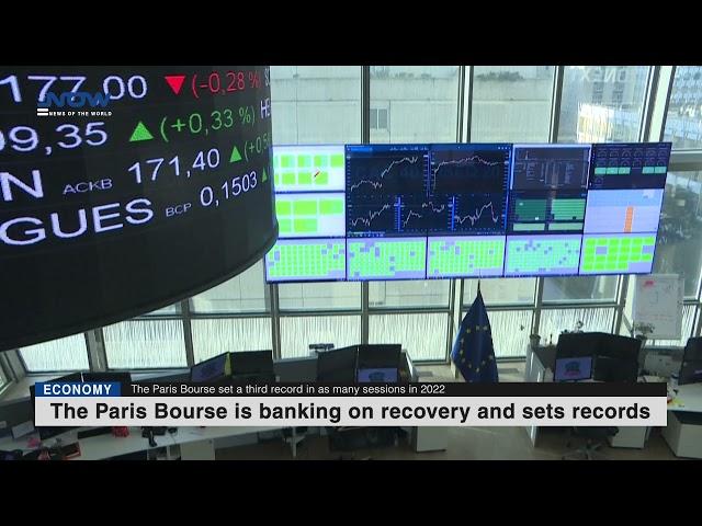 The Paris Bourse is banking on recovery and sets records