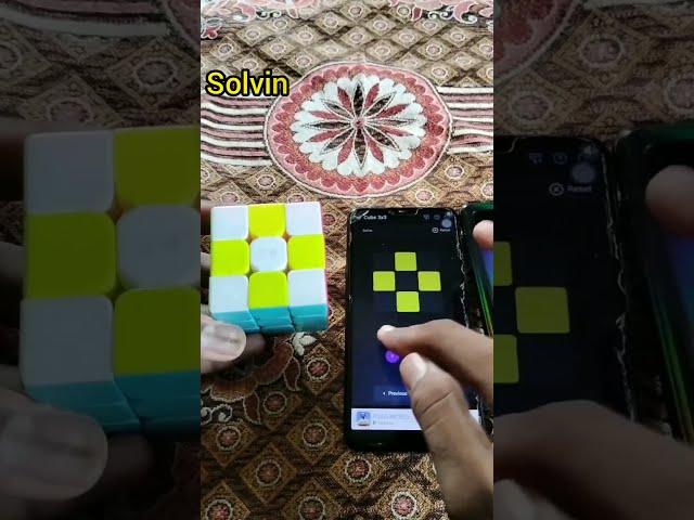 Solving Rubik's cube with cube solver app