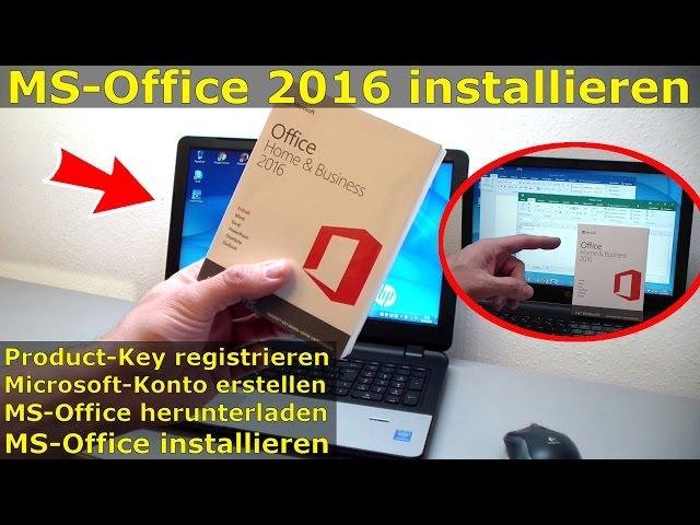 MS Office 2016 kaufen - Product-Key registrieren - Download - Installation