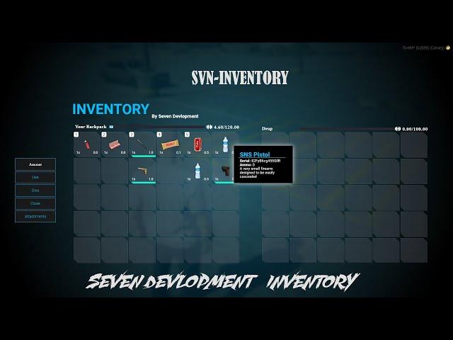 Seven Devlopment | QBCORE | Inventory | LJ-Inventory | CSS-EDIT