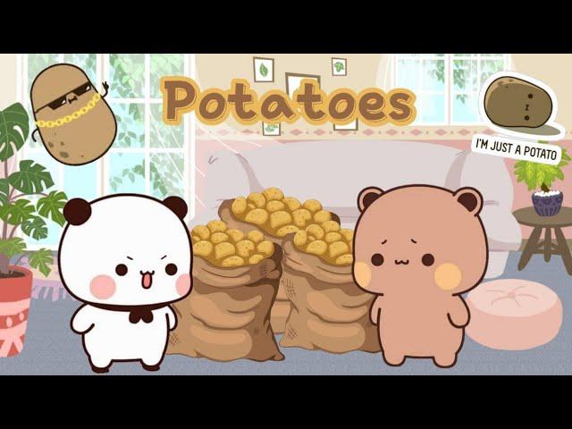 Bubu Dudu Potato Fight  ||Peach Goma|| ||Animation|| ||Bubuanddudu||