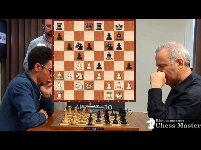 Kasparovs PERFECT ATTACK  vs. US Champion Fabiano Caruana!