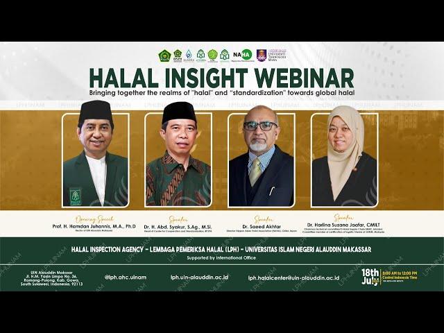 LIVE STREAMING: Halal Insight Webinar Lembaga Pemeriksa Halal UIN Alauddin Makassar