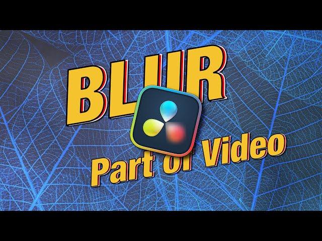 How to Blur Part of Video in DaVinci | Under 1 Minute