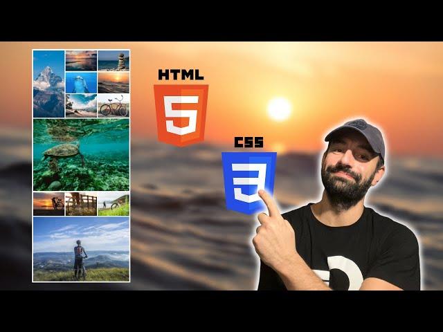 How to create grid Responsive Image Gallery Layout using CSS