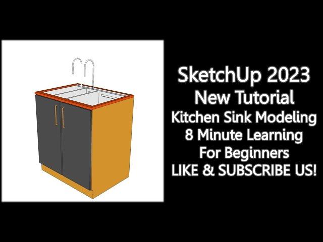 SketchUp 2023 Basic Modeling Tutorial In 8 Minute