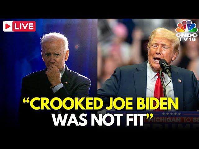 BREAKING LIVE: Trump on Biden's withdrawal: "Crooked Joe Biden Was Not Fit To Run" | Biden | N18G