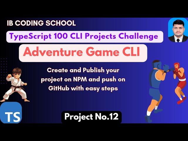 #12 Adventure Game CLI TypeScript project #typescript #javascript #governorsindhinitiative #piaic