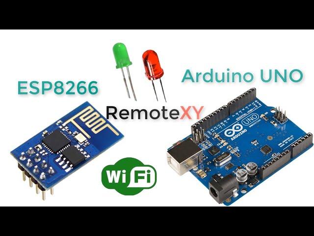 Arduino UNO & ESP8266 and control using smartphone