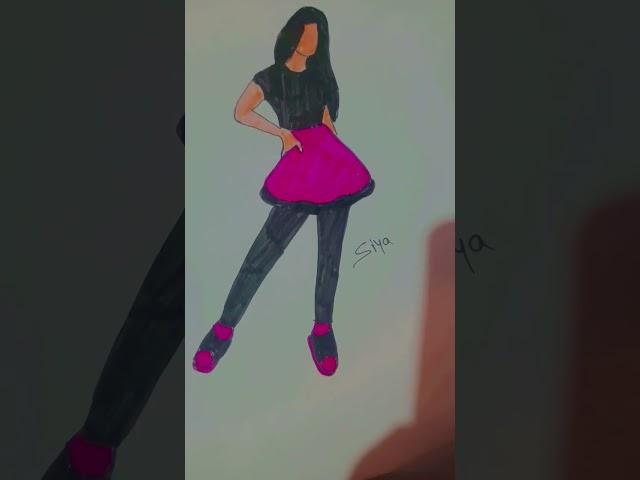 Pink black||#shorts#art#