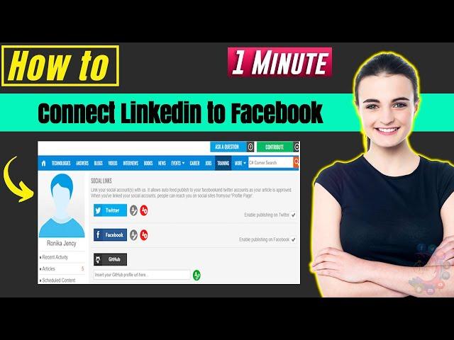 How to connect LinkedIn to Facebook 2025 | How to 1 Minute